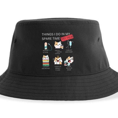 Thing I Do In My Spare Time Vet Tech Veterinary Technician Sustainable Bucket Hat