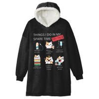 Thing I Do In My Spare Time Vet Tech Veterinary Technician Hooded Wearable Blanket
