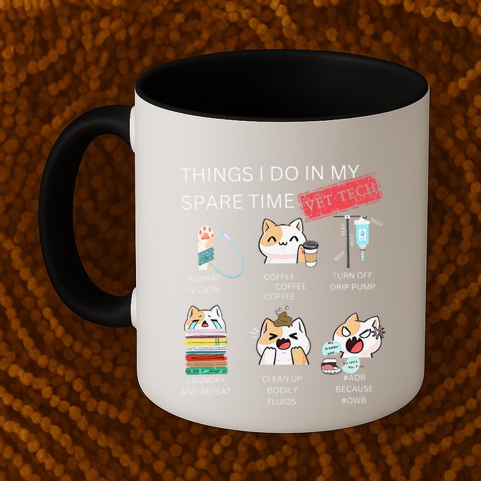 Thing I Do In My Spare Time Vet Tech Veterinary Technician Mug