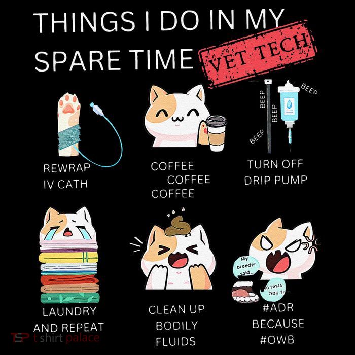 Thing I Do In My Spare Time Vet Tech Veterinary Technician Tall Sweatshirt