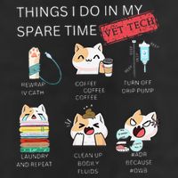Thing I Do In My Spare Time Vet Tech Veterinary Technician 25L Jumbo Tote