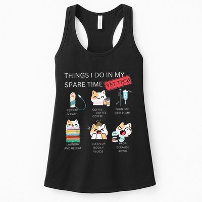 Thing I Do In My Spare Time Vet Tech Veterinary Technician Womens Tank Top