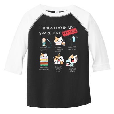Thing I Do In My Spare Time Vet Tech Veterinary Technician Toddler Fine Jersey T-Shirt