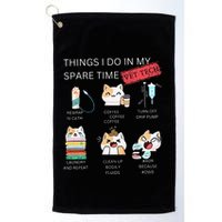 Thing I Do In My Spare Time Vet Tech Veterinary Technician Golf Towel