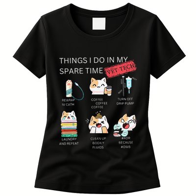Thing I Do In My Spare Time Vet Tech Veterinary Technician Womens T-Shirt