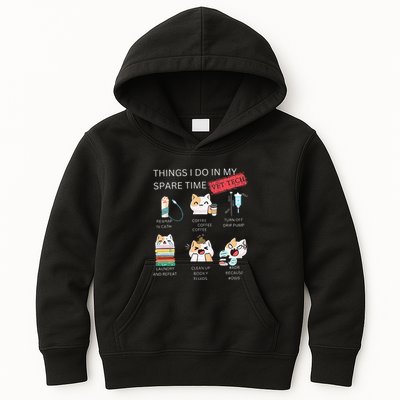 Thing I Do In My Spare Time Vet Tech Veterinary Technician Kids Hoodie