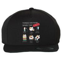 Thing I Do In My Spare Time Vet Tech Veterinary Technician Wool Snapback Cap