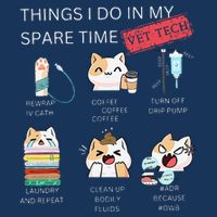 Thing I Do In My Spare Time Vet Tech Veterinary Technician Infant Baby Jersey Bodysuit