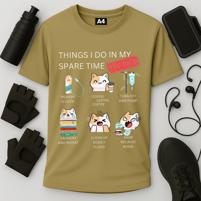 Thing I Do In My Spare Time Vet Tech Veterinary Technician Performance Shirt