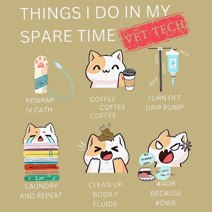 Thing I Do In My Spare Time Vet Tech Veterinary Technician Performance Shirt
