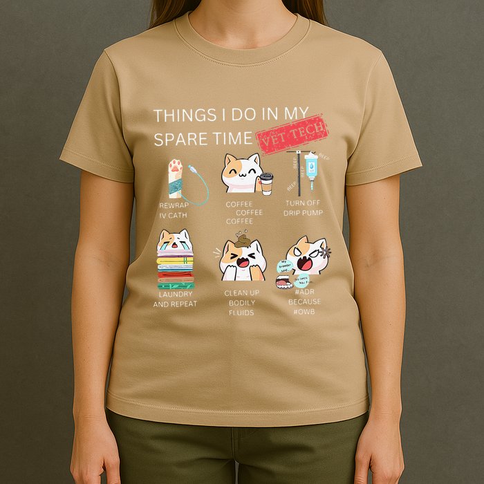 Thing I Do In My Spare Time Vet Tech Veterinary Technician T-Shirt