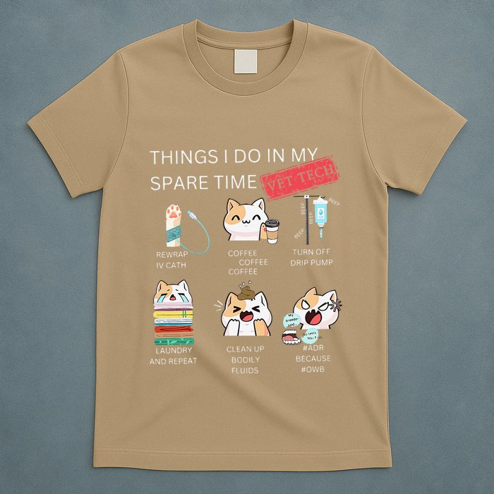 Thing I Do In My Spare Time Vet Tech Veterinary Technician T-Shirt