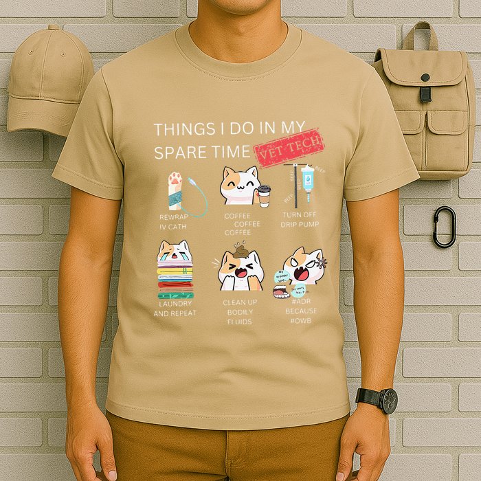 Thing I Do In My Spare Time Vet Tech Veterinary Technician T-Shirt