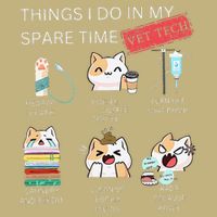 Thing I Do In My Spare Time Vet Tech Veterinary Technician Button