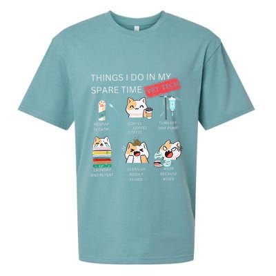 Thing I Do In My Spare Time Vet Tech Veterinary Technician Sueded Cloud Jersey T-Shirt
