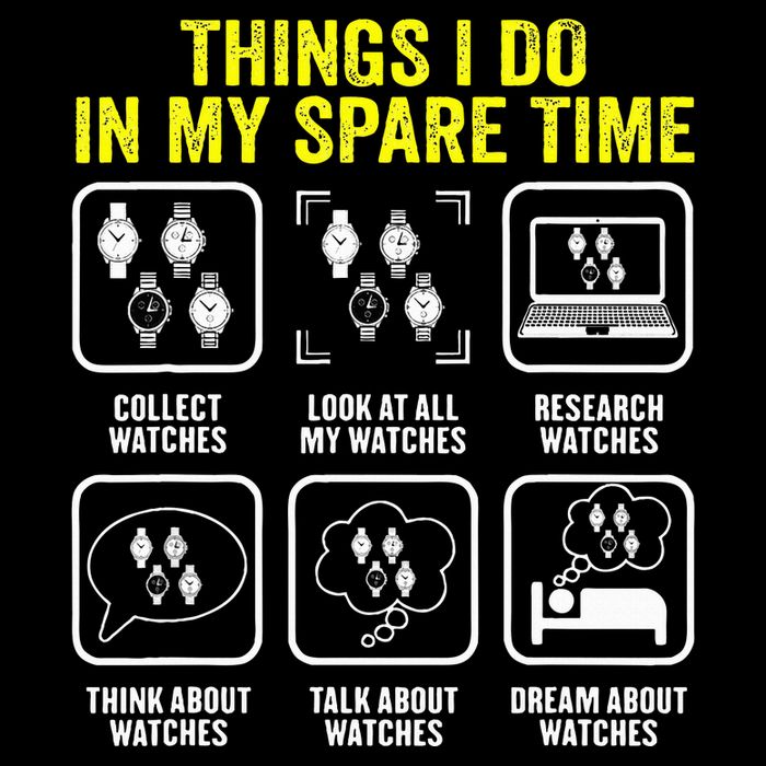 Things I Do In My Spare Time Horologist Watch Collector Button