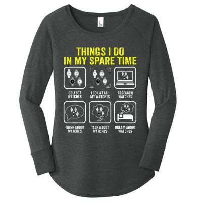 Things I Do In My Spare Time Horologist Watch Collector Women's Perfect Tri Tunic Long Sleeve Shirt