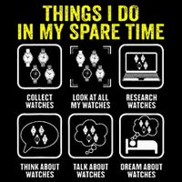 Things I Do In My Spare Time Horologist Watch Collector 16 in Basic Backpack