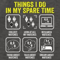 Things I Do In My Spare Time Horologist Watch Collector Vector Backpack