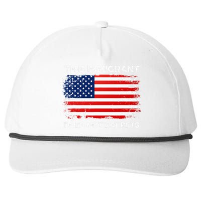 This Immigrant Does Not Eat Pets 2024 Snapback Five-Panel Rope Hat