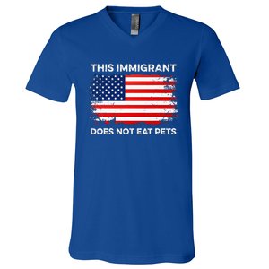 This Immigrant Does Not Eat Pets 2024 V-Neck T-Shirt