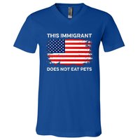 This Immigrant Does Not Eat Pets 2024 V-Neck T-Shirt