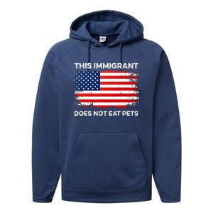 This Immigrant Does Not Eat Pets 2024 Performance Fleece Hoodie