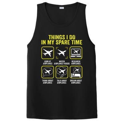 Things I Do In My Spare Time Airplanes Aviation Pilot  PosiCharge Competitor Tank