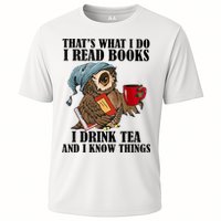Thats I Do I Read Books Drink Tea And Know Things Funny Owl Performance Shirt