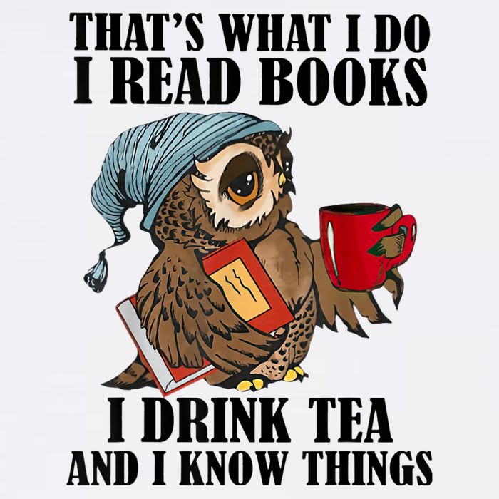 Thats I Do I Read Books Drink Tea And Know Things Funny Owl Short Acrylic Beanie