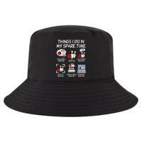 Things I Do Spare Time Bowling Funny Bowler Cool Comfort Performance Bucket Hat