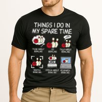 Things I Do Spare Time Bowling Funny Bowler Cooling Performance Crew T-Shirt