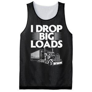 Truck I Drop Big Loads Mesh Reversible Basketball Jersey Tank