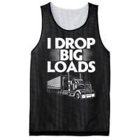 Truck I Drop Big Loads Mesh Reversible Basketball Jersey Tank