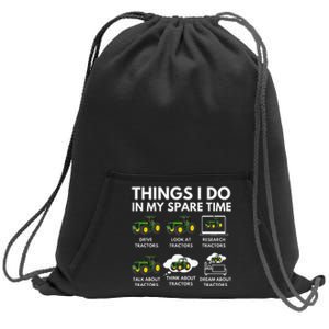 Things I Do In My Spare Time Farmer & Farming Gift Sweatshirt Cinch Pack Bag