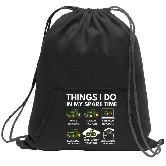 Things I Do In My Spare Time Farmer & Farming Gift Sweatshirt Cinch Pack Bag