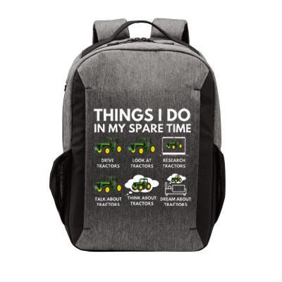 Things I Do In My Spare Time Farmer & Farming Gift Vector Backpack