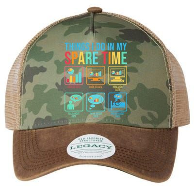 Things I Do In My Spare Time Statistics Data Science Legacy Tie Dye Trucker Hat
