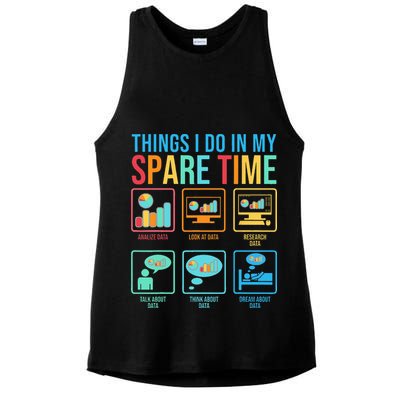 Things I Do In My Spare Time Statistics Data Science Ladies PosiCharge Tri-Blend Wicking Tank