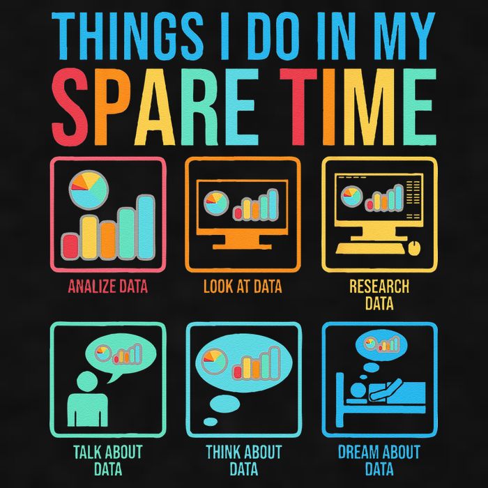Things I Do In My Spare Time Statistics Data Science Ladies PosiCharge Tri-Blend Wicking Tank