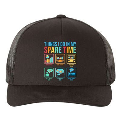 Things I Do In My Spare Time Statistics Data Science Yupoong Adult 5-Panel Trucker Hat