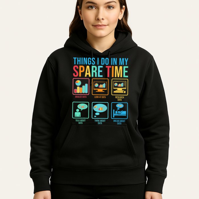 Things I Do In My Spare Time Statistics Data Science Hoodie