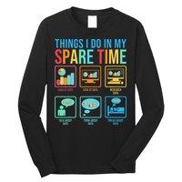 Things I Do In My Spare Time Statistics Data Science Long Sleeve Shirt