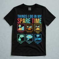 Things I Do In My Spare Time Statistics Data Science T-Shirt