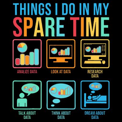 Things I Do In My Spare Time Statistics Data Science T-Shirt