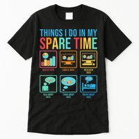 Things I Do In My Spare Time Statistics Data Science Tall T-Shirt