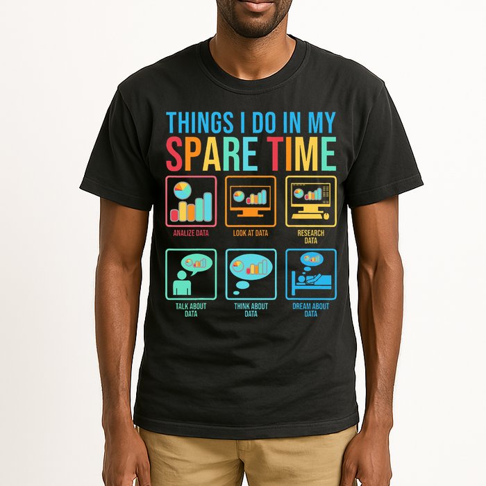 Things I Do In My Spare Time Statistics Data Science Tall T-Shirt