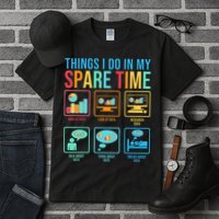 Things I Do In My Spare Time Statistics Data Science Tall T-Shirt