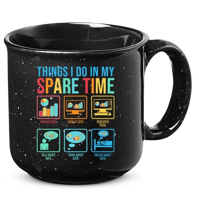 Things I Do In My Spare Time Statistics Data Science 15oz Campfire Ceramic Mug