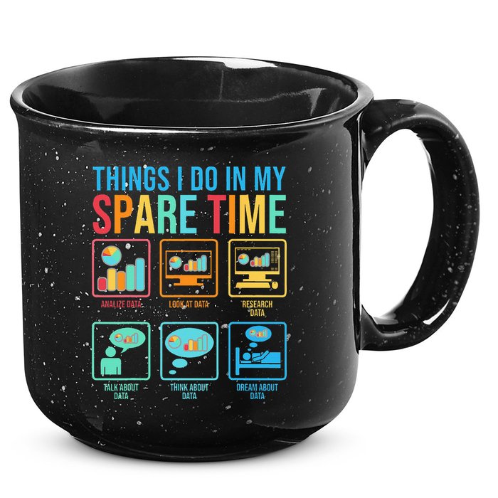 Things I Do In My Spare Time Statistics Data Science 15oz Campfire Ceramic Mug